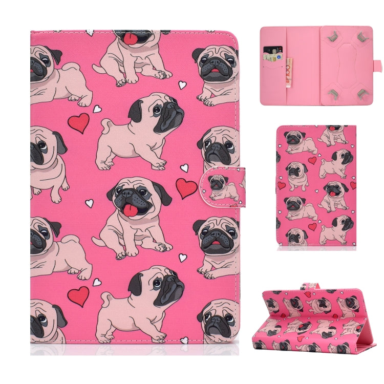 Universal Colored Drawing Pattern Horizontal Flip PU Leather Case with Holder & Card Slots — view 30
