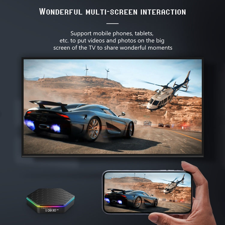 T95Z Plus 8K WiFi6 Android 12.0 Smart TV Box with Remote Control, Allwinner H618 Quad-Core