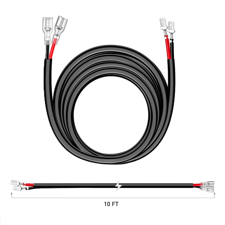 2pcs 16AWG For LED Lights / Off-Road Lights Car Wiring Harness Extension Cable Kit