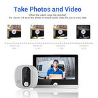ESCAM C85 1080P 4.3 inch Smart WIFI Digital Door Viewer Supports Wide-Angle PIR & Night Vision & Dingdong Photo