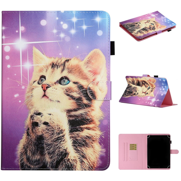 Colored Drawing Pattern Horizontal Flip PU Leather Case with Holder & Card Slot — Loving Elephant