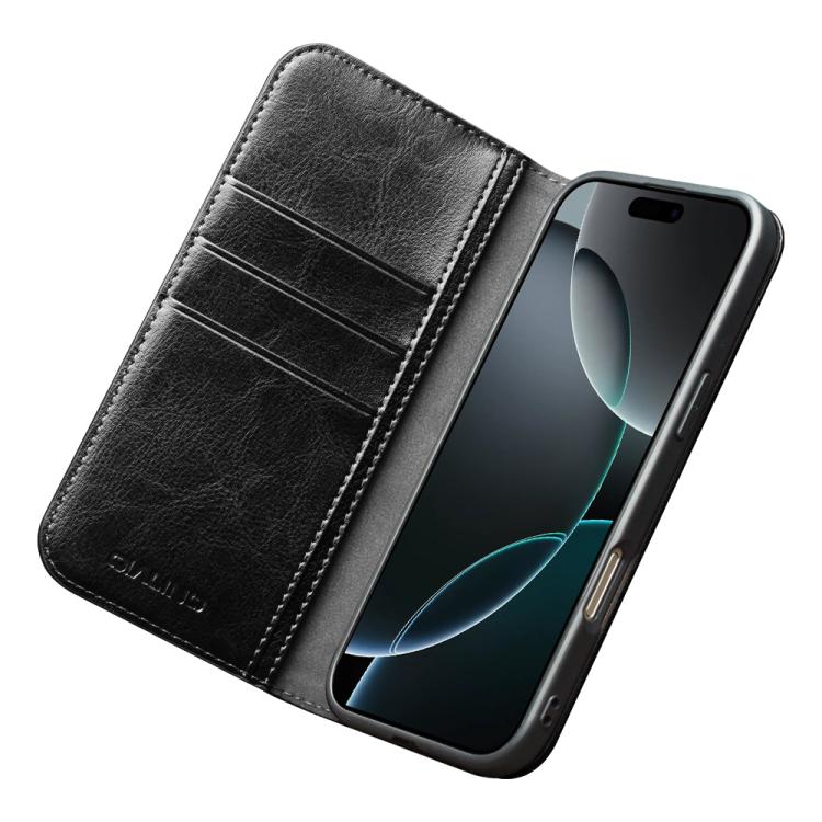 QIALINO Classic Genuine Leather Phone Case — For iPhone 16e / 17e