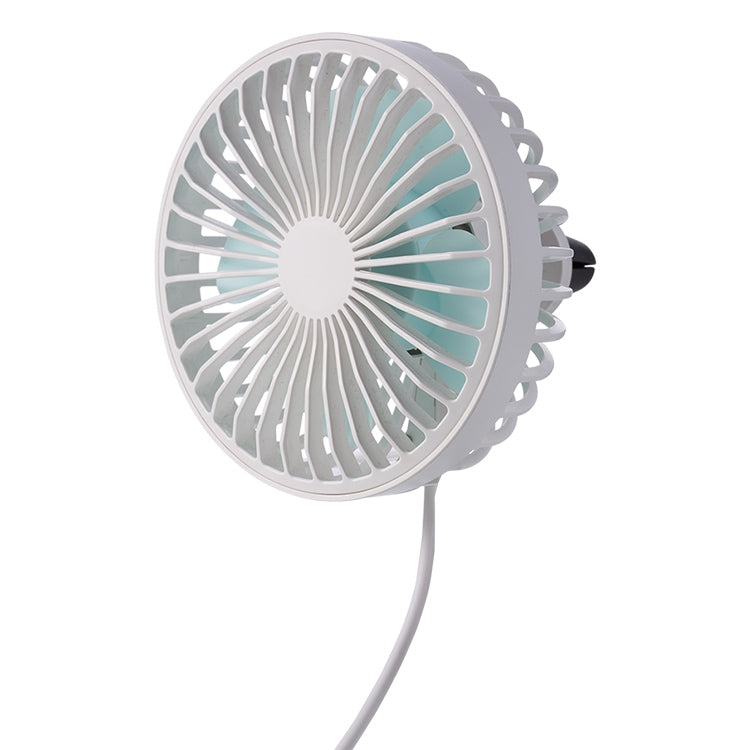 F829 Portable Car Air Outlet Electric Cooling Fan with LED Light