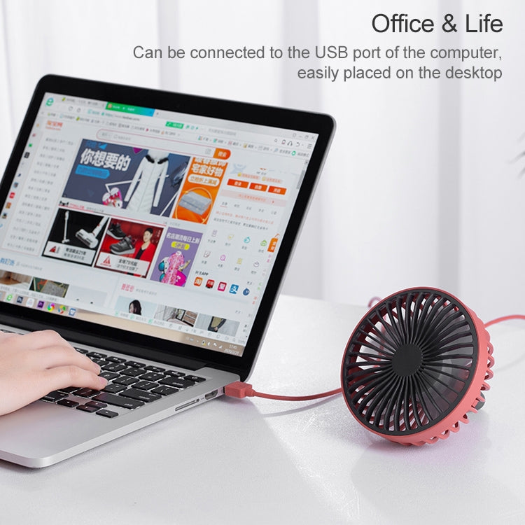 F829 Portable Car Air Outlet Electric Cooling Fan with LED Light
