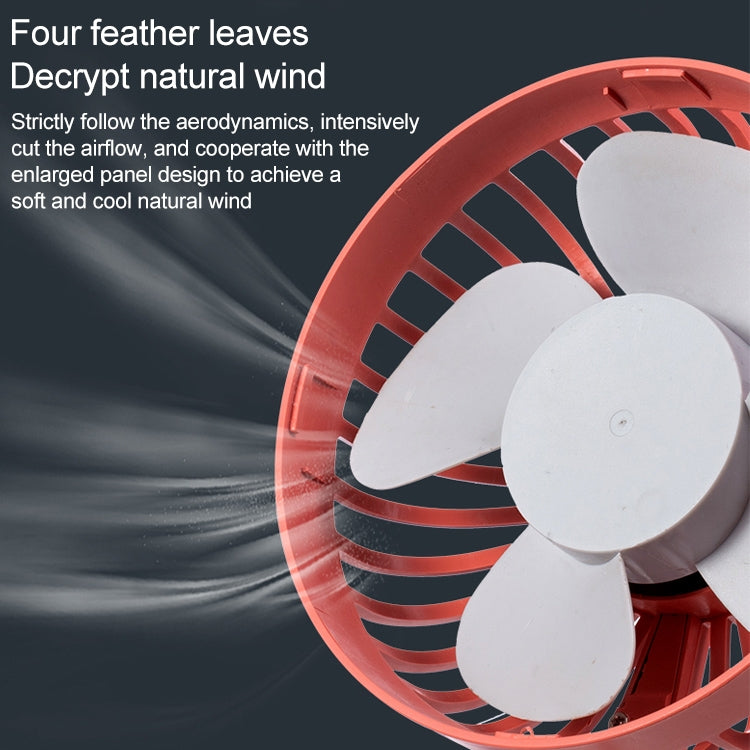 F829 Portable Car Air Outlet Electric Cooling Fan with LED Light
