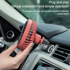 F829 Portable Car Air Outlet Electric Cooling Fan with LED Light