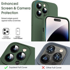 Microfiber Liquid Silicone Shockproof Phone Case