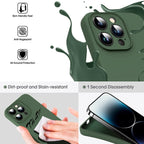 Microfiber Liquid Silicone Shockproof Phone Case