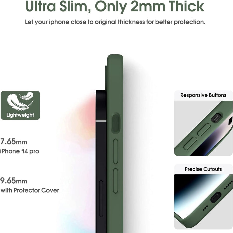 Microfiber Liquid Silicone Shockproof Phone Case