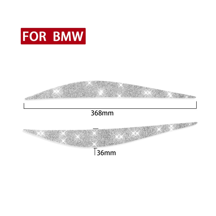 Car Lamp Eyebrow Diamond Decoration Sticker, Left and Right Drive