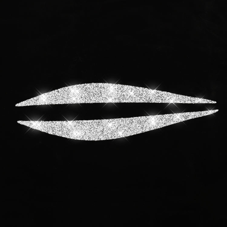 Car Lamp Eyebrow Diamond Decoration Sticker, Left and Right Drive