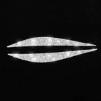 Car Lamp Eyebrow Diamond Decoration Sticker, Left and Right Drive