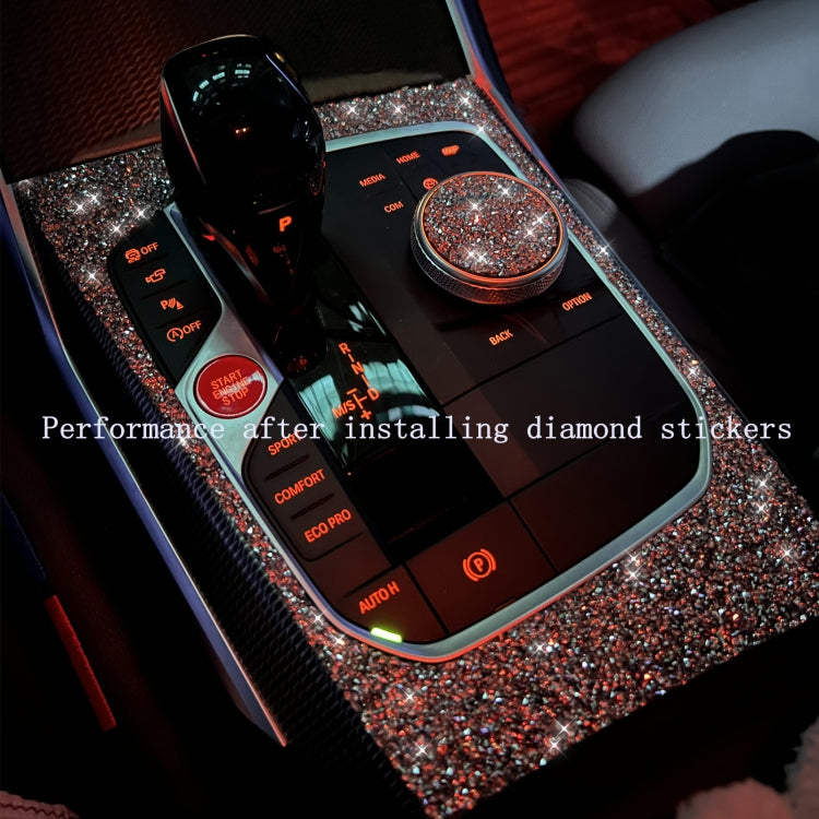 Car Lamp Eyebrow Diamond Decoration Sticker, Left and Right Drive