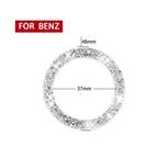 Car One-Click Start Ring Diamond Decoration Sticker, Left and Right Drive — One-Click Start Ring