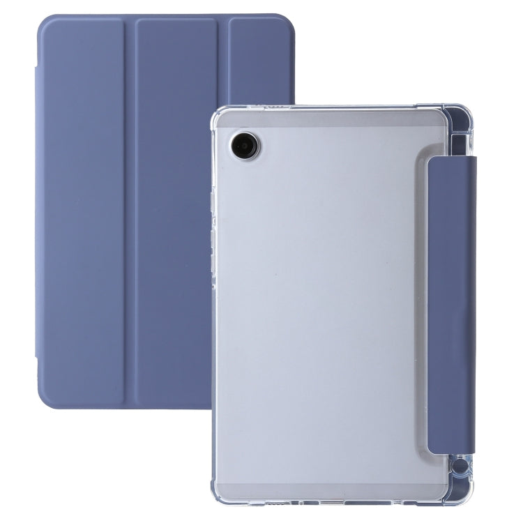 3-Fold Clear Acrylic Leather Tablet Case
