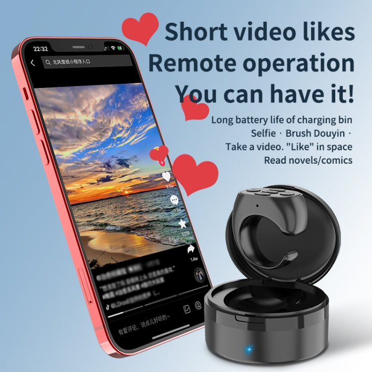 JX-05S 5-button Bluetooth Remote Control Cellphone Smart Ring Remote Control with Charging Case — view 6