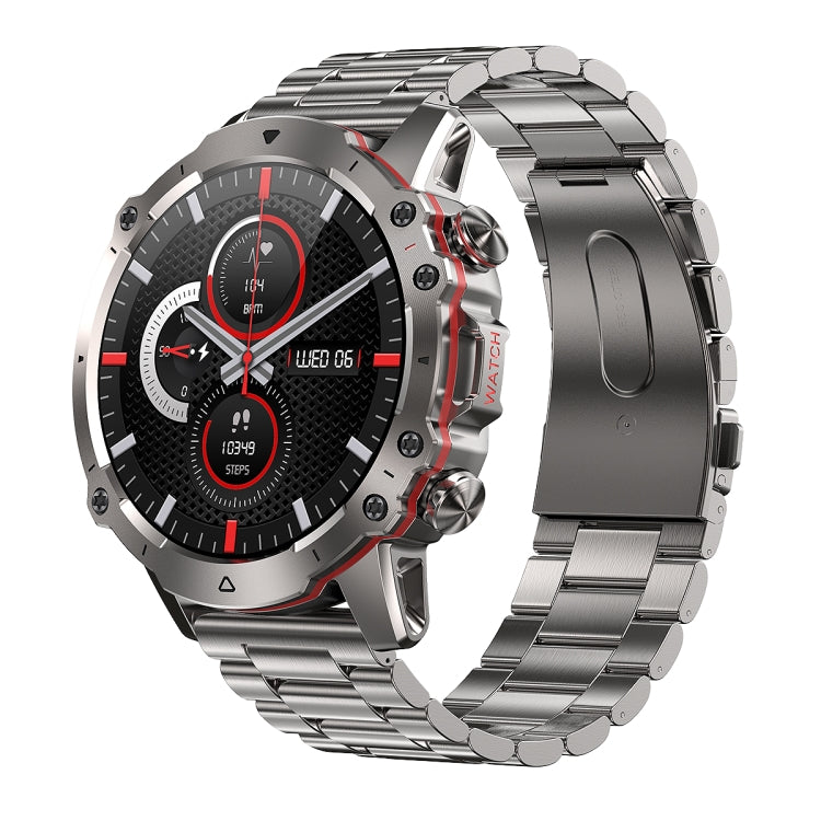 AK56 IP67 BT5.1 1.43inch Smart Watch Support Voice Call / Health Monitoring — Silver