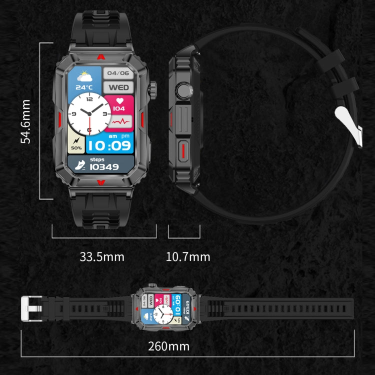 CF26 1.57inch BT5.2 Smart Bracelet Support Sleep Detection