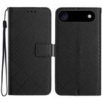 Rhombic Grid Texture Leather Phone Case — For iPhone 17