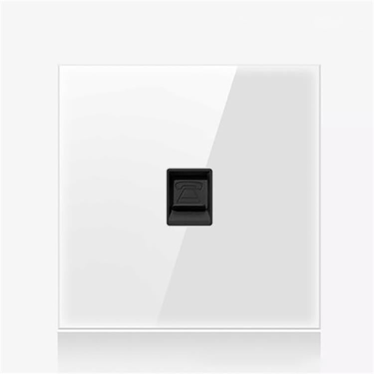 86mm Round LED Tempered Glass Switch Panel, White Round Glass