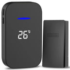 C302B One to One Home Wireless Doorbell Temperature Digital Display Remote Control Elderly Pager