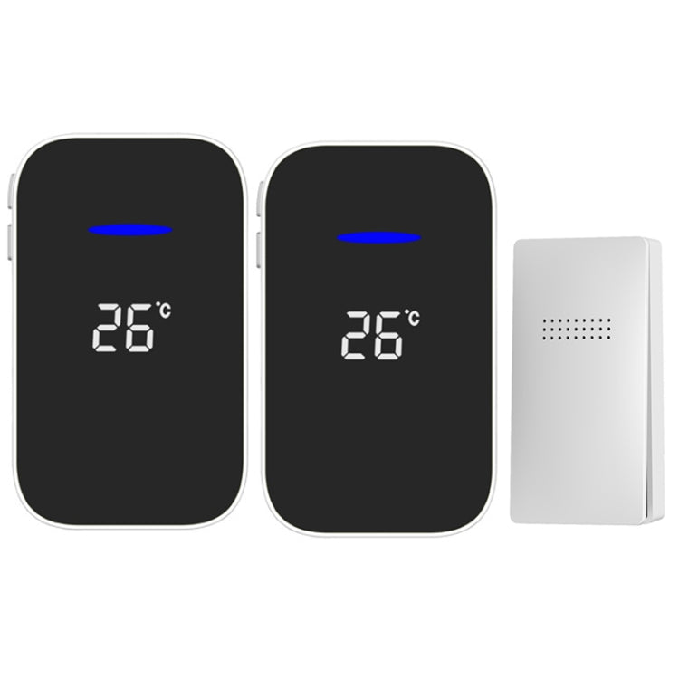 C302B One to Two Home Wireless Doorbell Temperature Digital Display Remote Control Elderly Pager — view 12