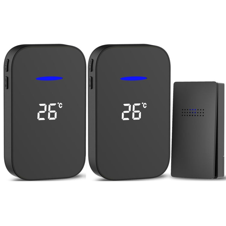 C302B One to Two Home Wireless Doorbell Temperature Digital Display Remote Control Elderly Pager — view 13