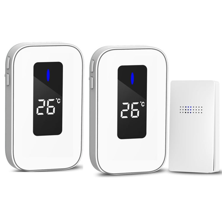 C303B One to Two Home Wireless Doorbell Temperature Digital Display Remote Control Elderly Pager — view 15