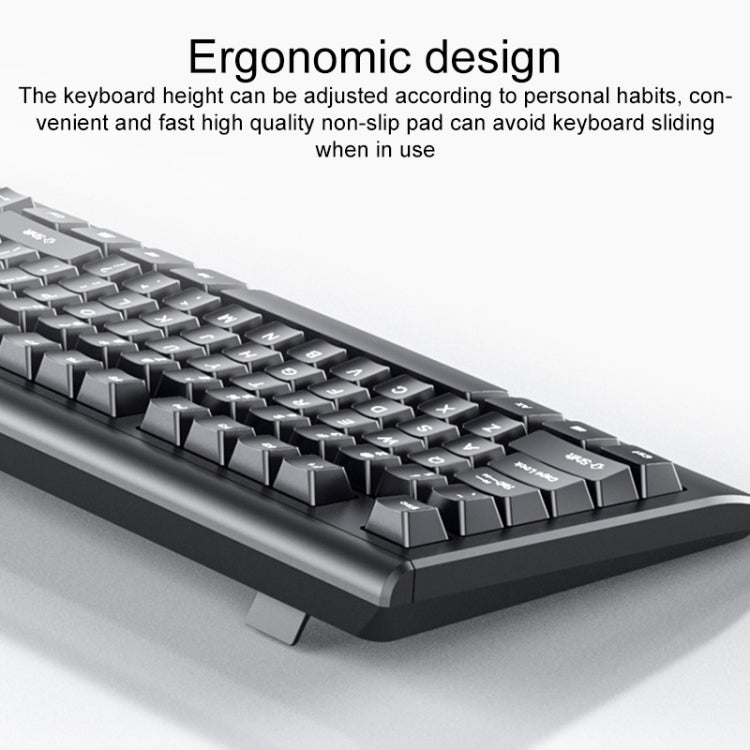 AULA AC106 USB Port Wired Keyboard Mouse Set