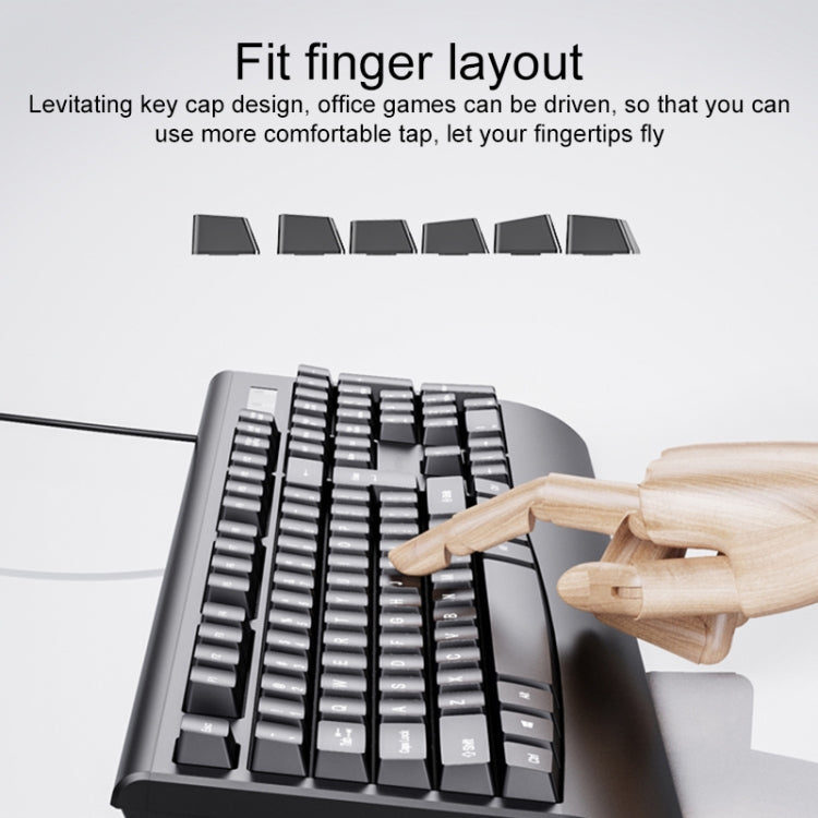 AULA AC106 USB Port Wired Keyboard Mouse Set