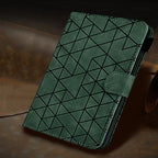 Rhombus TPU Smart Leather Tablet Case