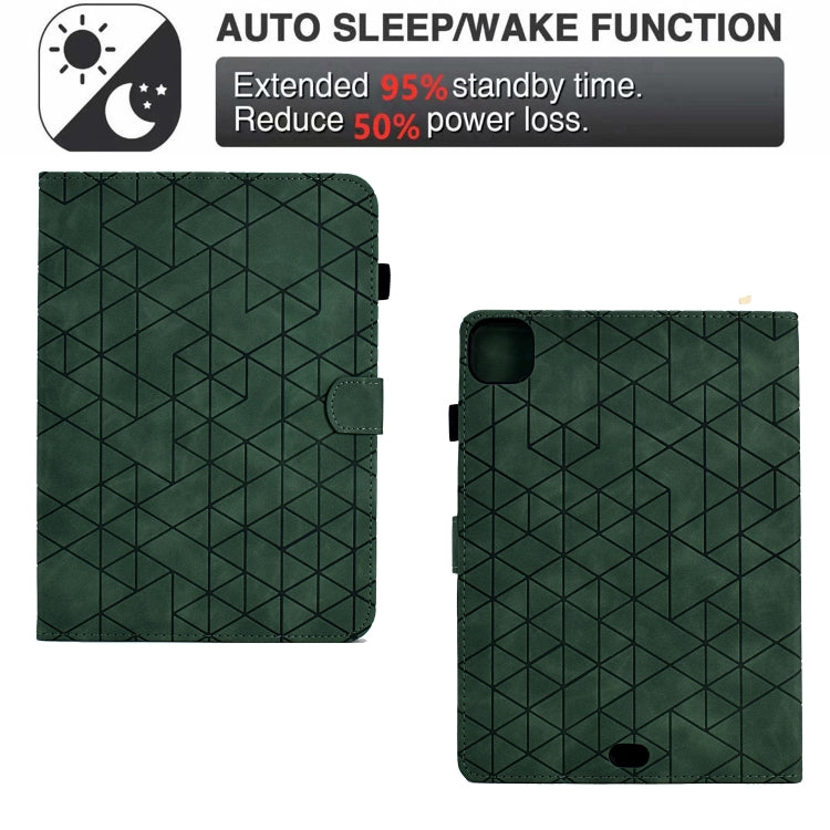 Rhombus TPU Smart Leather Tablet Case