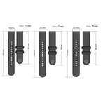 Universal Solid Color Reverse Buckle Silicone Watch Band