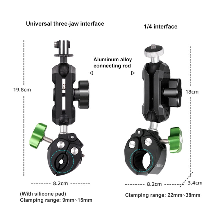 RUIGPRO Crab Clamp Action Camera Bracket