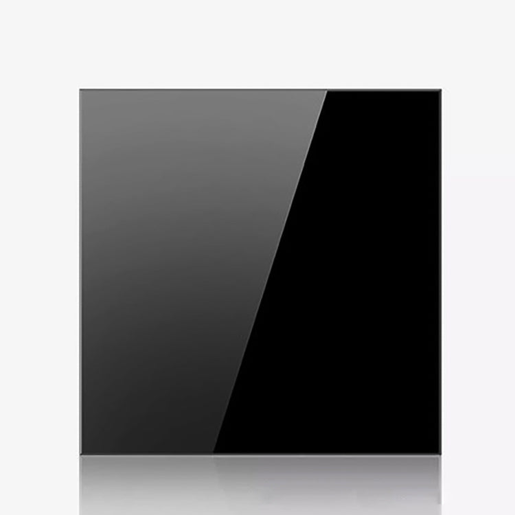 86mm Round LED Tempered Glass Switch Panel, Black Round Glass