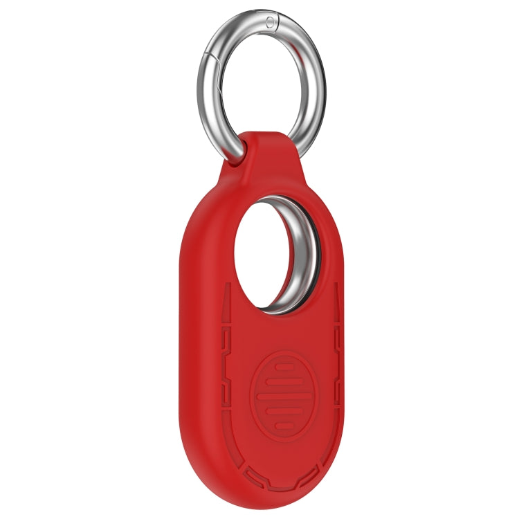 Location Tracker Portable Silicone Protective Case — Wine Red