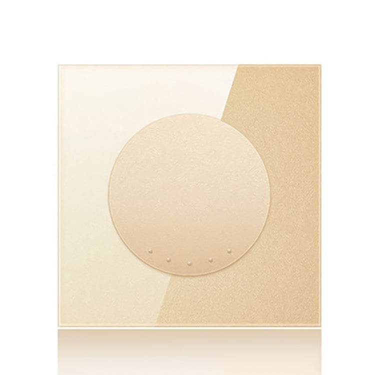 86mm Round LED Tempered Glass Switch Panel, Gold Round Glass