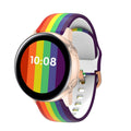 Universal Rainbow Silicone Replacement Strap Watchband