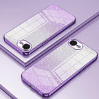 Gradient Glitter Powder Electroplated Phone Case — For iPhone 17e / 16e