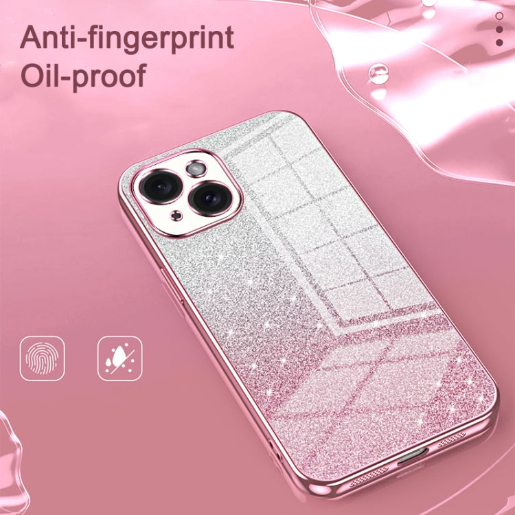Gradient Glitter Powder Electroplated Phone Case — view 68