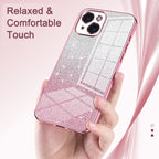 Gradient Glitter Powder Electroplated Phone Case