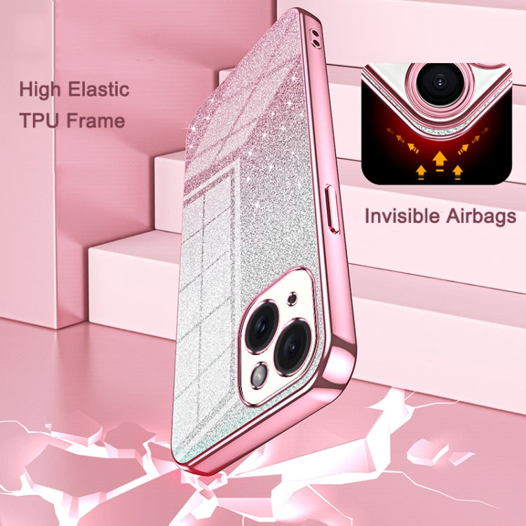 Gradient Glitter Powder Electroplated Phone Case
