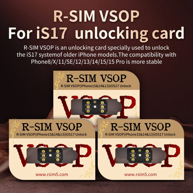 Unlocking Card Sticker For iOS17 System Unlocking, R-SIM VSOP — view 5