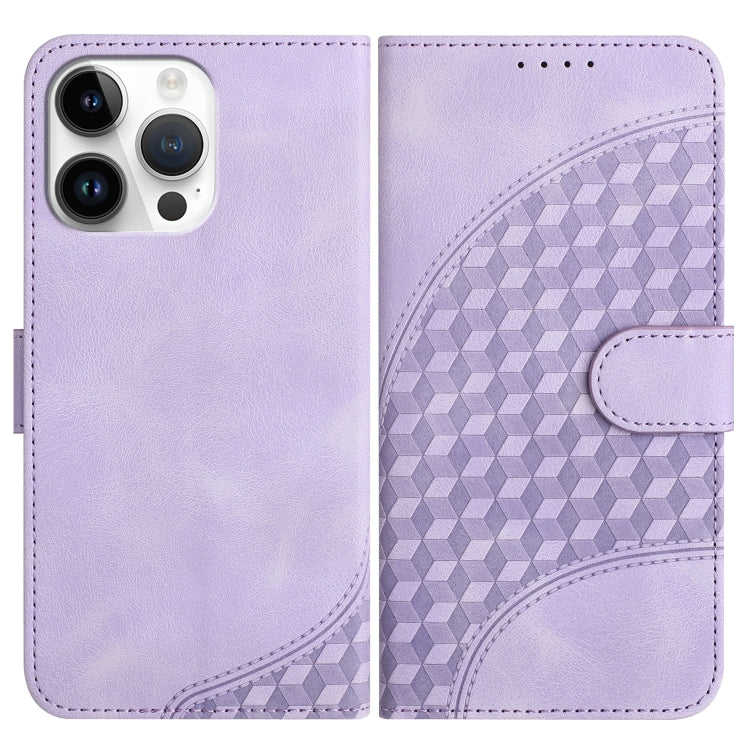 YX0060 Elephant Head Embossed Phone Leather Case with Lanyard