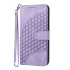 YX0060 Elephant Head Embossed Phone Leather Case with Lanyard — For iPhone 14 Pro Max