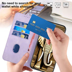 YX0060 Elephant Head Embossed Phone Leather Case with Lanyard — For iPhone 13