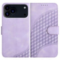 YX0060 Elephant Head Embossed Phone Leather Case with Lanyard