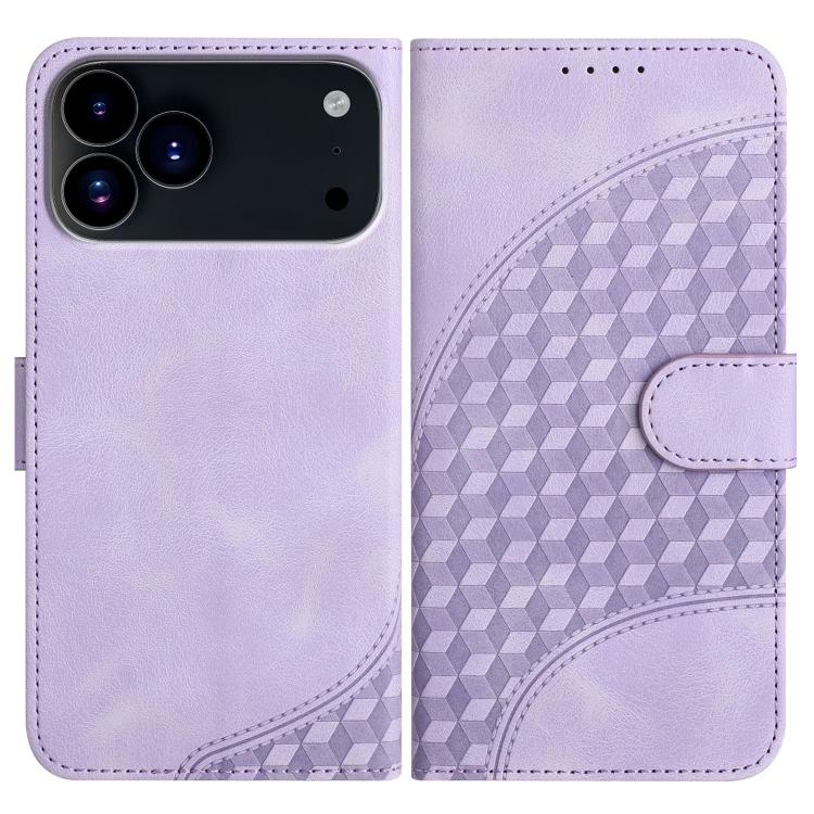 YX0060 Elephant Head Embossed Phone Leather Case with Lanyard