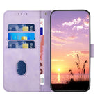 YX0060 Elephant Head Embossed Phone Leather Case with Lanyard