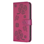 Four-leaf Embossed Leather Phone Case